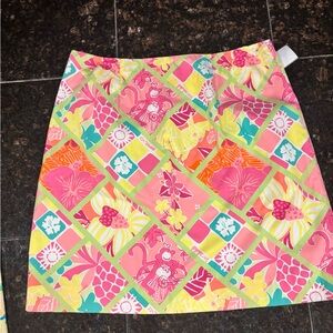 Vintage White Label Lilly Pulitzer Skirt